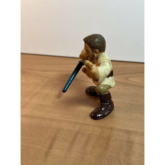 Galactic Heroes Obi-Wan Kenobi Toy Figurine Star Wars Revenge of Sith 2” 2004 - Picture 4 of 6